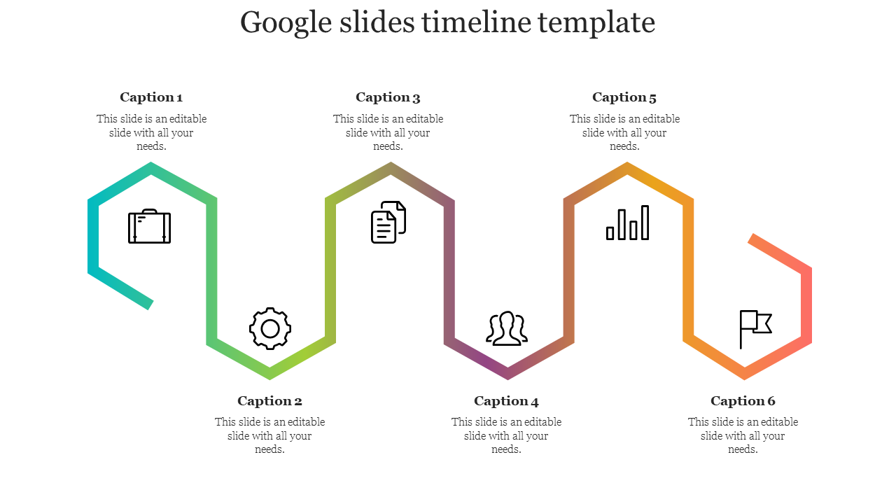 Google Slides and PPT Templates for Timeline-Six Node